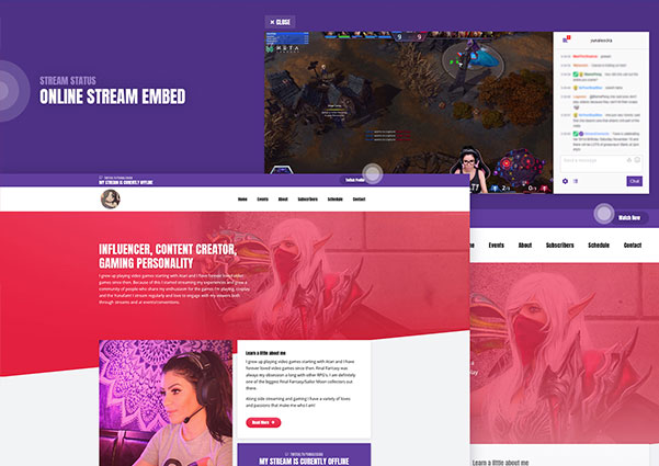 Yunalescka influencer website design preview